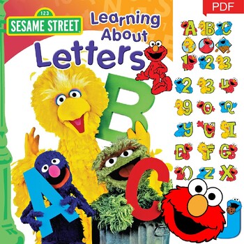 Elmo Sesame Street alphabet & number Printable for kids by LINALISTER