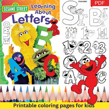 Elmo Coloring book: sesame street coloring book for toddlers, Elmo  featuring coloring book sets for kids ages 4-8 (Paperback)