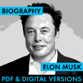 Elon Musk Biography Research Organizer, Elon Musk Biograph