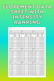 Elopement Data Sheet with Intensity Rating
