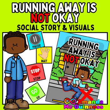 Preview of Elopement / Running Away is Not Okay Social Story & Visual Supports