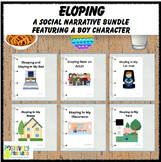 Eloping Social Narrative Bundle - featuring a boy character