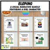 Eloping Social Narrative Bundle - featuring a girl character