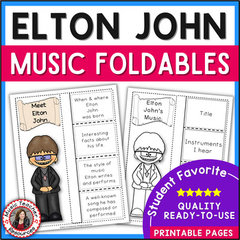 Elton John worksheets