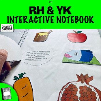 Preview of Rosh Hashanah and Yom Kippur Interactive Notebook 3-8