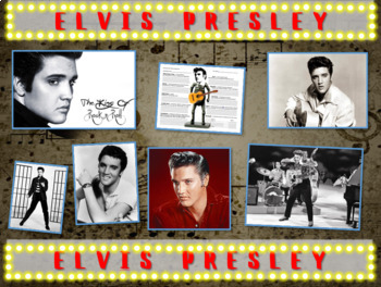 Preview of Elvis Presley: 25 slides with text, hyperlinks & primary sources (with handouts)