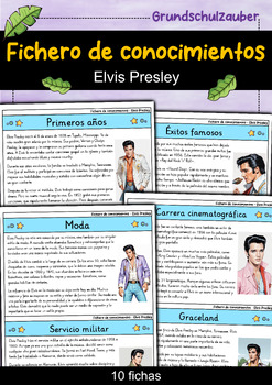 Preview of Elvis Presley - Fichero de conocimientos - Personajes famosos (Español)