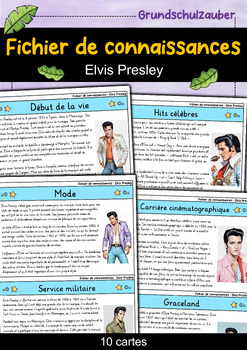 Preview of Elvis Presley - Fichier de connaissances - Personnages célèbres (français)