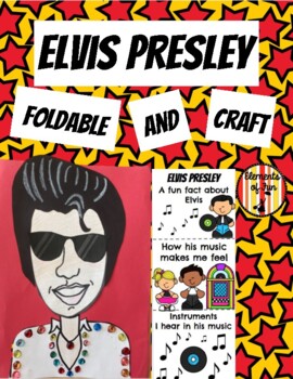 Preview of Elvis Presley Foldable Writing Activity, Graph and Craft