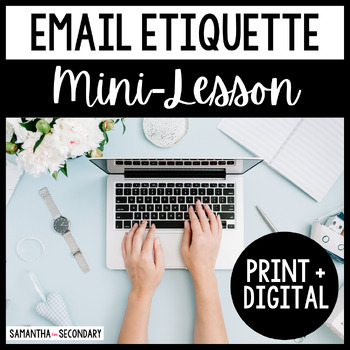 Preview of Email Etiquette Lesson and Activities