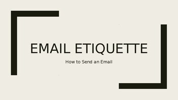 Preview of Email Etiquette Lesson