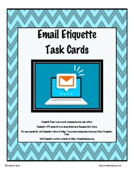 Preview of Email Etiquette Task Cards
