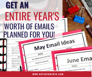 Email Marketing Content Calendar and Videos by Not Another Virtual