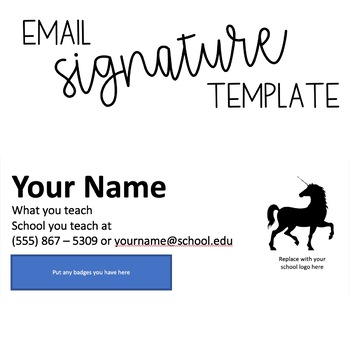 teacher email signature examples