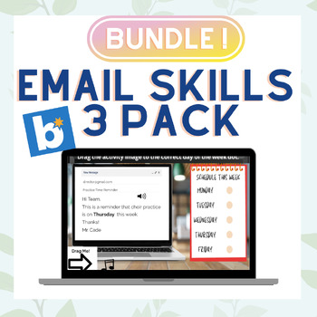 Preview of Email Skills 3 Pack | Boom Card Bundle