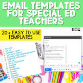 Email Templates For Special Ed Teachers | SPED & Autism Cl