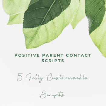 Preview of Email Templates: Positive Parent Contact (High School) | Calling Home | Scripts