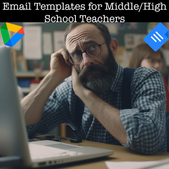 Preview of Email Templates for Middle/High School Teachers