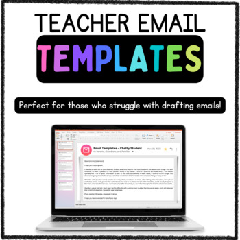 Preview of Email Templates for Parent Communication | Customizable Emails | Templates