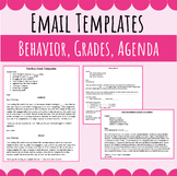 Middle School Email Templates - Positive, Behavior, Missin