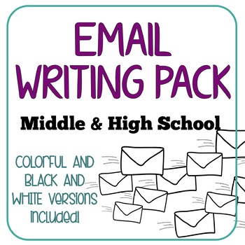 Preview of Email Writing Pack - Middle and High School