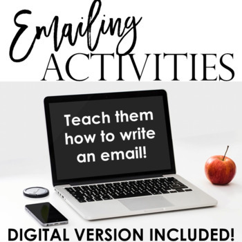 Preview of Emailing Activities: How to Write an Email