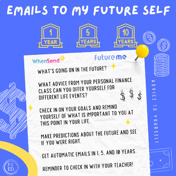 Preview of Emails to My Future Self | End of Personal Finance Course