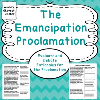 Preview of Emancipation Proclamation