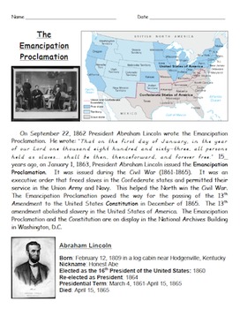 Preview of Emancipation Proclamation - An Introduction