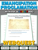Emancipation Proclamation - Webquest with Key (Google Doc)