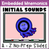 Embedded Mnemonic Alphabet Beginning Letter Sounds Digital Slides