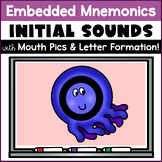 Embedded Mnemonic Alphabet Beginning Letter Sounds Digital Slides