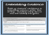 Embedding Evidence Practice for Essay and CERER Writing