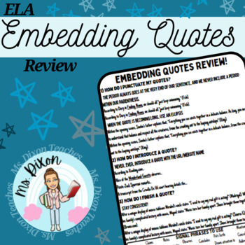 Preview of Embedding Quotes Review