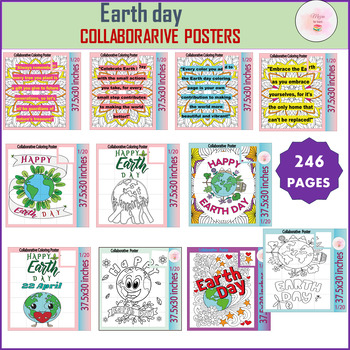 Preview of Embrace Earth Day : Zentangle Collaborative Posters - Earth Day Quotes Bundle