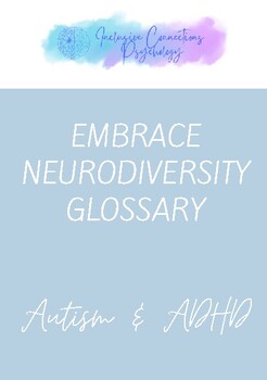 Preview of Embrace Neurodiversity Glossary