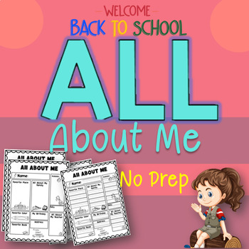 Back to School - All About ME Book Worksheets!