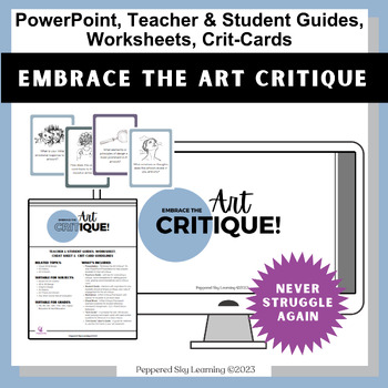 Preview of Art Critique Made Simple - All-in-One, Confidence Boosting - Grades 8 & Up