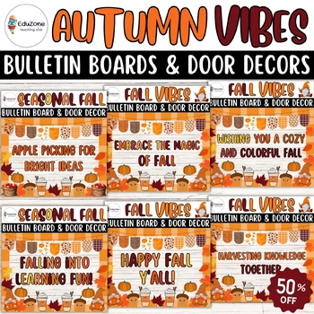 Preview of Embrace the Magic of Fall with Engaging Bulletin Board and Door Decor Crafts
