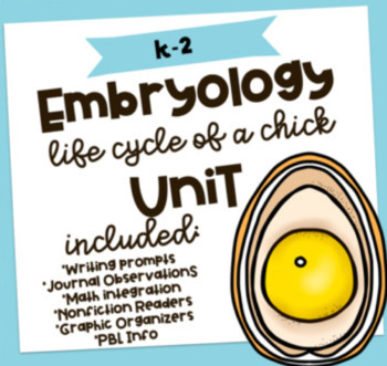 Preview of Embryology Unit: Chicken Life Cycle {K-2 PBL}