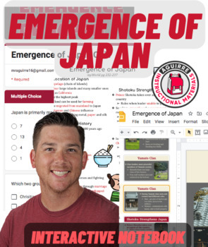Preview of Emergence of Japan - Prince Shotoku - Middle Ages - Presentation, Notes, Quiz +