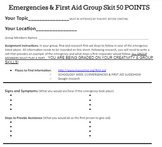 Emergencies & First Aid Skit Project
