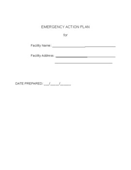 emergency action plan template