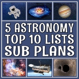 Emergency Astronomy Sub Plans: 5 Engaging Readings and Worksheets
