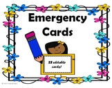 Emergency Cards