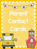 Emergency Contact Information Cards