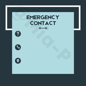 Preview of Emergency Contact Template