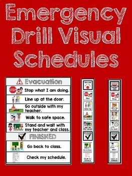 emergency drill visual schedules growing resource by autism the teen