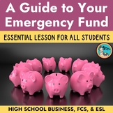 Emergency Fund Financial Literacy Lesson