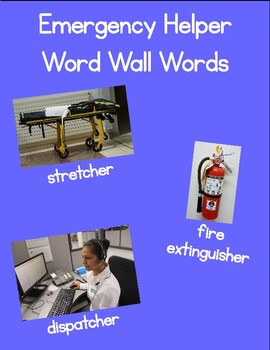 Preview of Emergency Helper word wall words